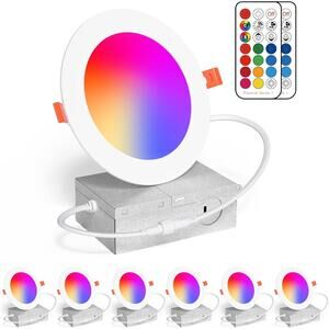 ChangM 4-Inch Color Changing LED Recessed Downlights – 12W, 1000 Lumens Dimmable